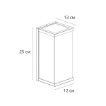 Уличный настенный светильник Arte Lamp POT A1632AL-1BK, 1хE27