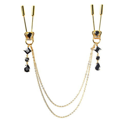 UPKO Зажимы на соски Crown chain nipple clamps