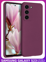 Мягкий Soft Touch чехол из силикона для SAMSUNG GALAXY S23 (не ULTRA / FE / PLUS!) с бархатной подкладкой