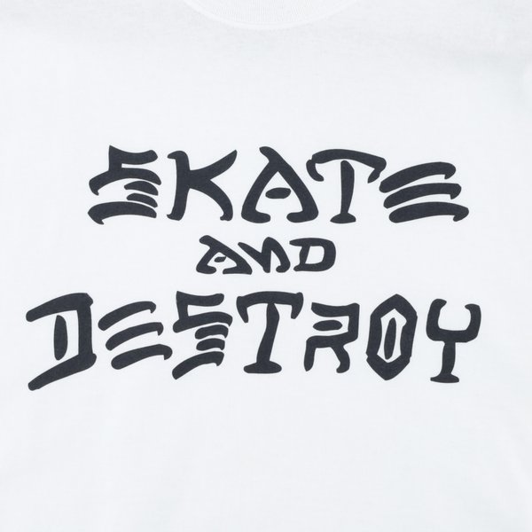 Футболка Thrasher Skate & Destroy (white) артикул: - купить в магазине Дайс