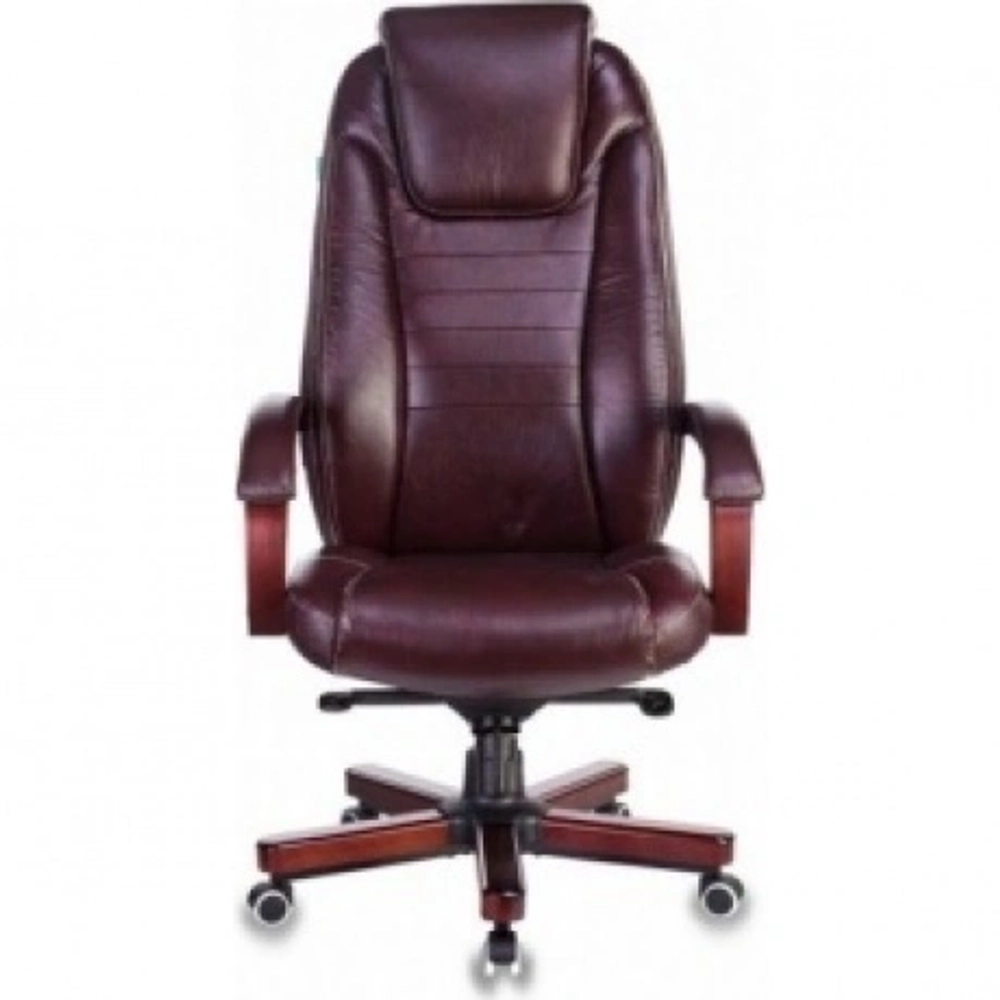 Кресло руководителя Бюрократ T-9923WALNUT/BLACK черный кожа