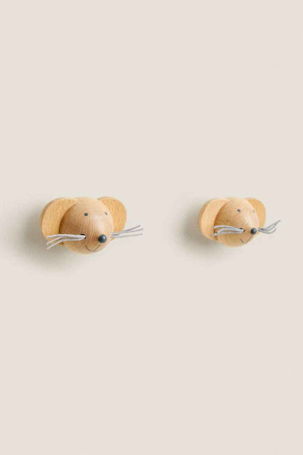 ZARA HOME МЕБЕЛЬНАЯ РУЧКА »МЫШКА» (НАБОР ИЗ 2 ШТ.) СВЕТЛО-БЕЖЕВЫЙ