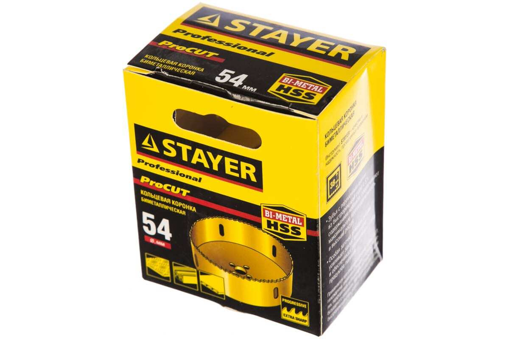 Коронка универсальная биметаллическая PROFESSIONAL (54х38 мм; 5/8'') STAYER 29547-054