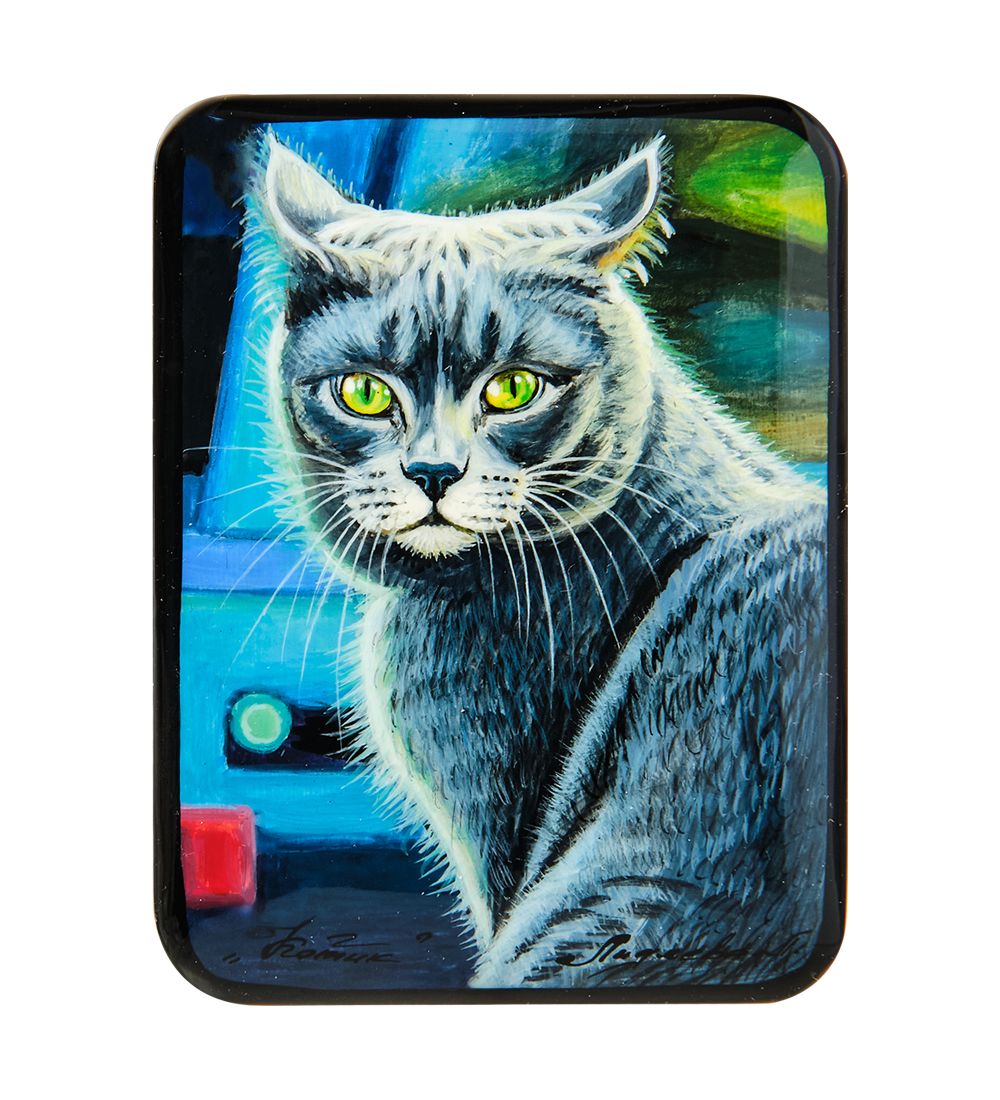 ШК-55/167-E Шкатулка «Котик» исп. Лидяева