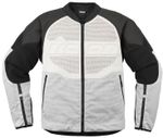 Overlord 3 Leather Jacket / Бело-черный