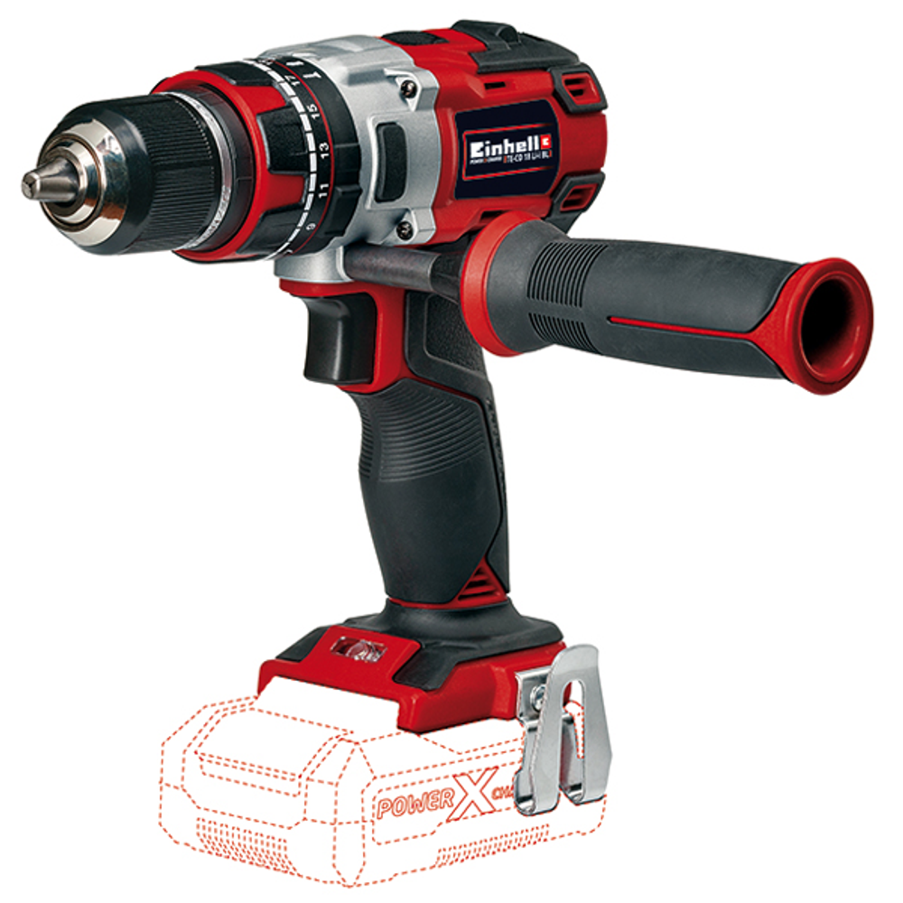 Дрель-шуруповерт 18V Einhell PXC TE-CD 18 Li-i Brushless-Solo ударная без АКБ и ЗУ