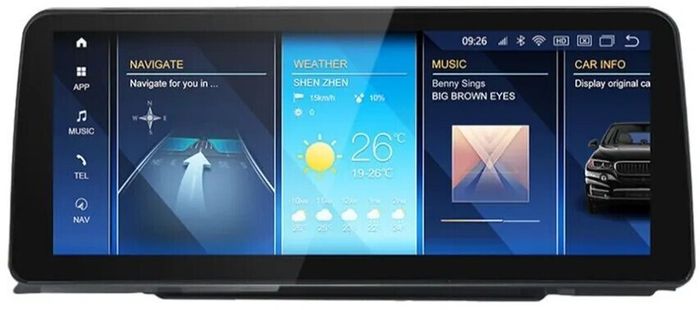 Магнитола для BMW X3 E83 2003-2010 - Kuberg MKD монитор 12.3", Android 11, Быстрая, CarPlay, 4G SIM-слот