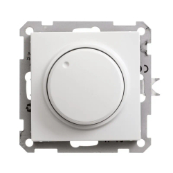 W59 СВЕТОРЕГУЛЯТОР (диммер) поворотно-нажимной, LED, RC, 400Вт, механизм, БЕЛЫЙ