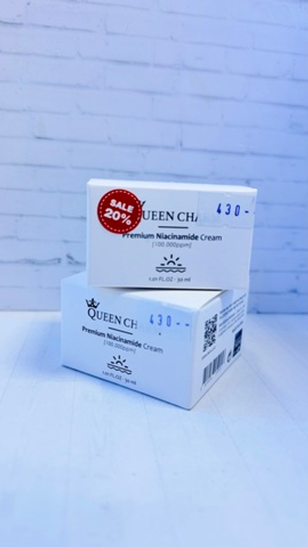Крем для лица QUEEN CHARM Premium Niacinamide Cream с ниацинамидом 10% для выравнивания тона, 30 мл