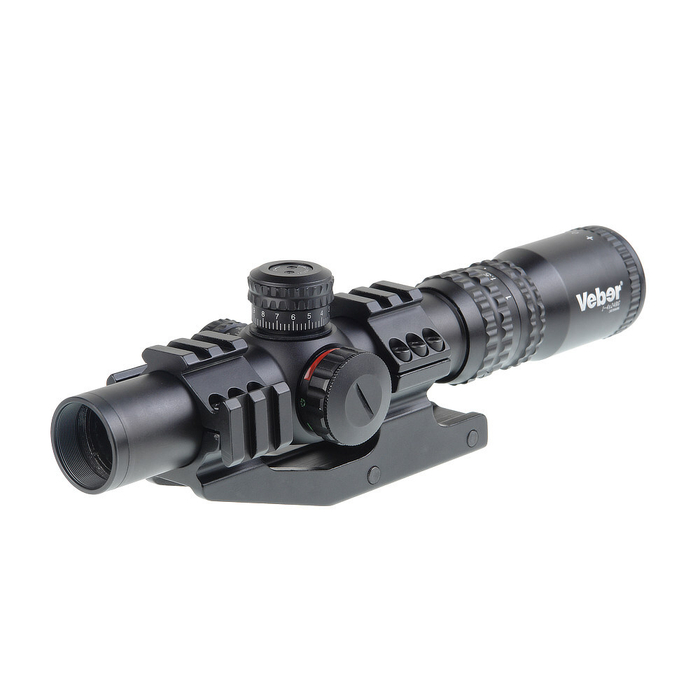 Прицел Veber Black Russian 1-4x24 RG загонник