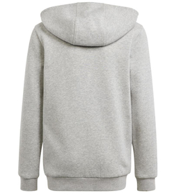 Кофта для мальчика теннисная Adidas Kids 3 Stripes Full-Zip Hoodie - серый