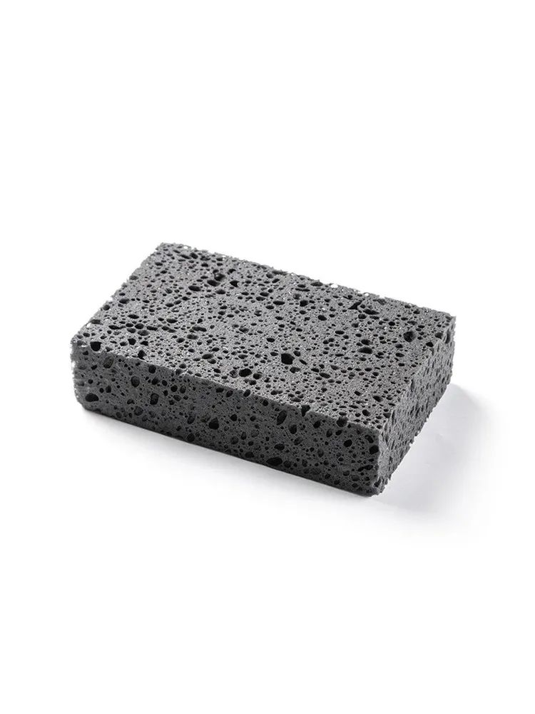 Shine Systems Black Sponge - чёрная крупноячеистая губка для мойки кузова автомобиля 20*12*6см