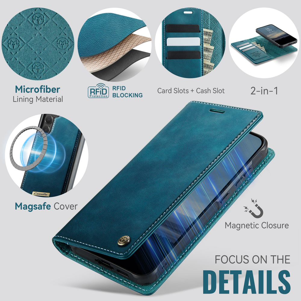 Чехол-кошелек CaseMe 2 in 1 MagSafe Samsung Galaxy S24+