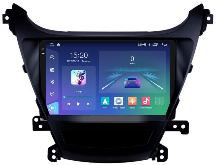 Магнитола для Hyundai Elantra 5 MD 2013-2015 (рестайлинг) - Parafar PF366RN2K на Android 13, Быстрая, QLED+2K, CarPlay, 4G SIM-слот