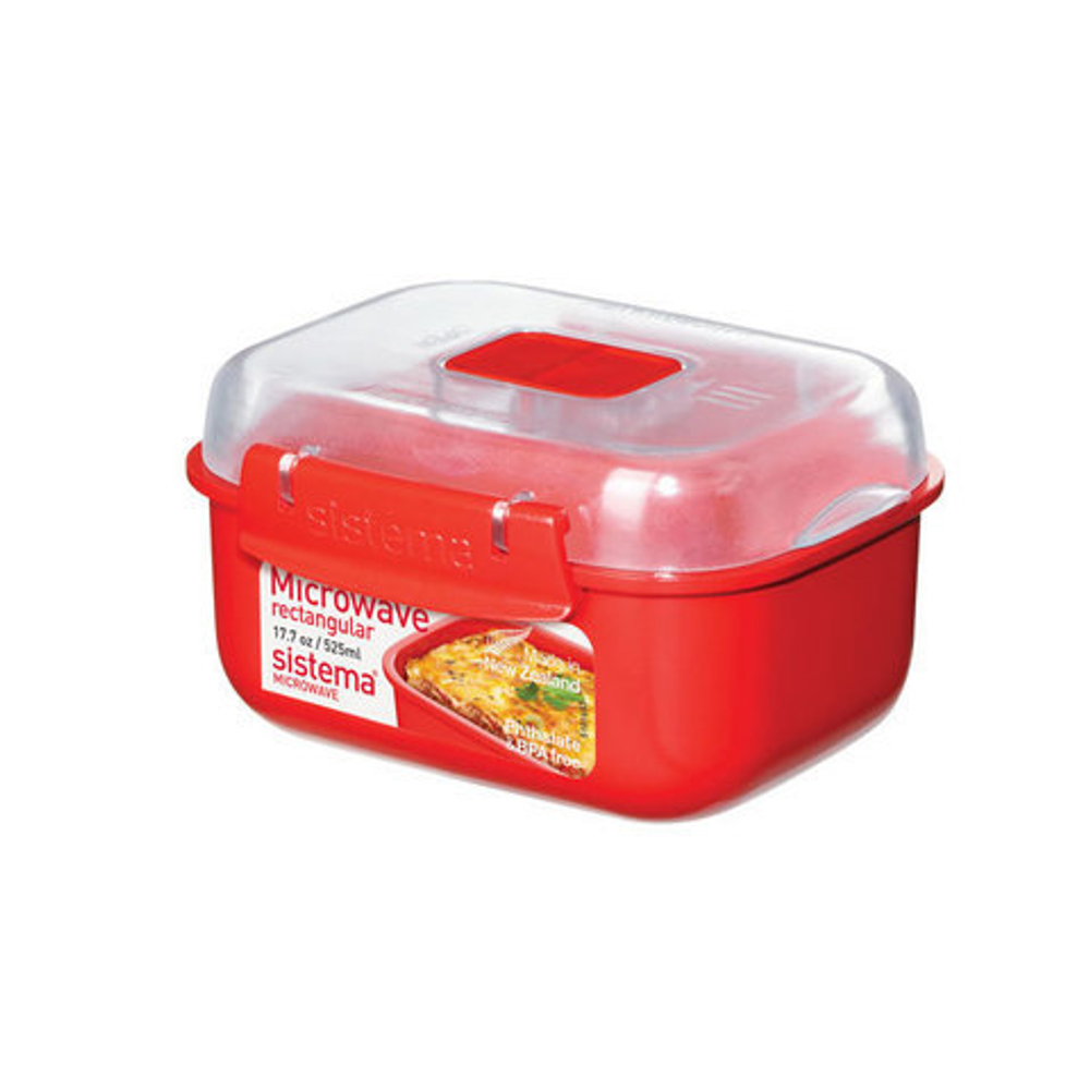 Контейнер прямоугольный 525мл Sistema Microwave