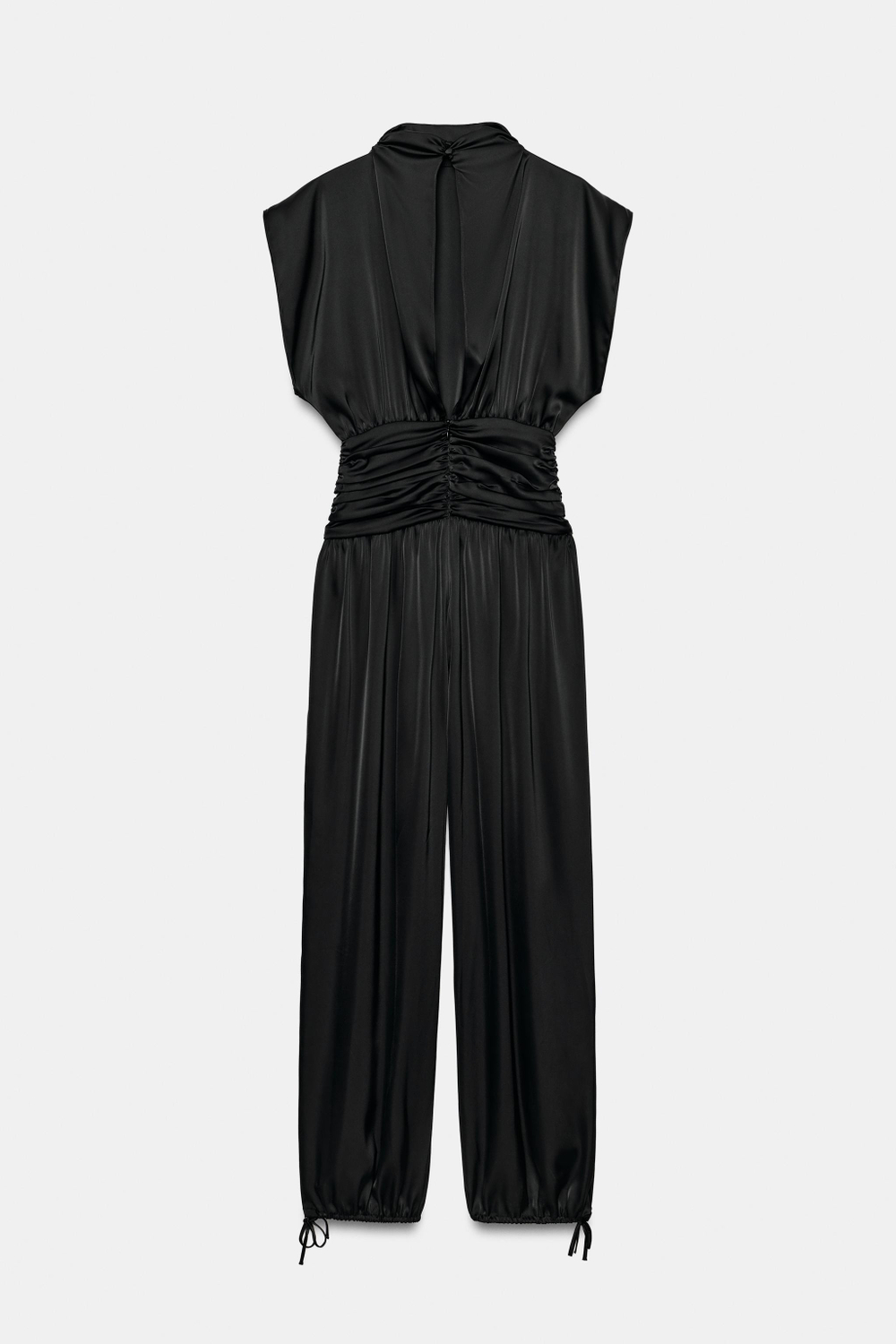 АТЛАСНЫЙ КОМБИНЕЗОН С ПОЯСОМ-КУШАКОМ — ZARA