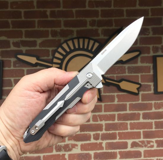 Складной нож Spartan Blades KRANOS-First production SB/SF6SWPLBK c клинком из стали CPM-S35VN, рукоять титан / G10