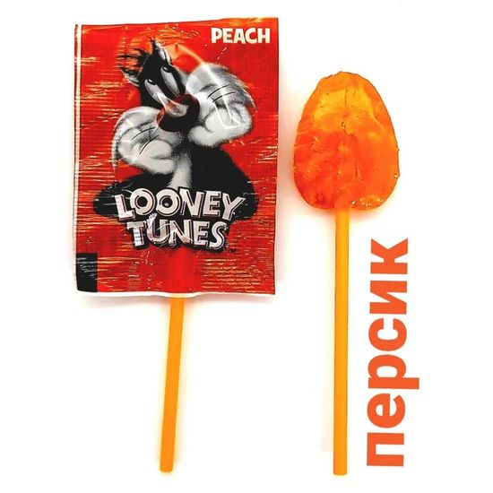 Леденец на палочке Looney Tunes ассорти, 7,25 г (Турция)