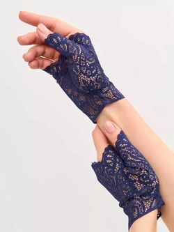 Митенки ( синий 6)