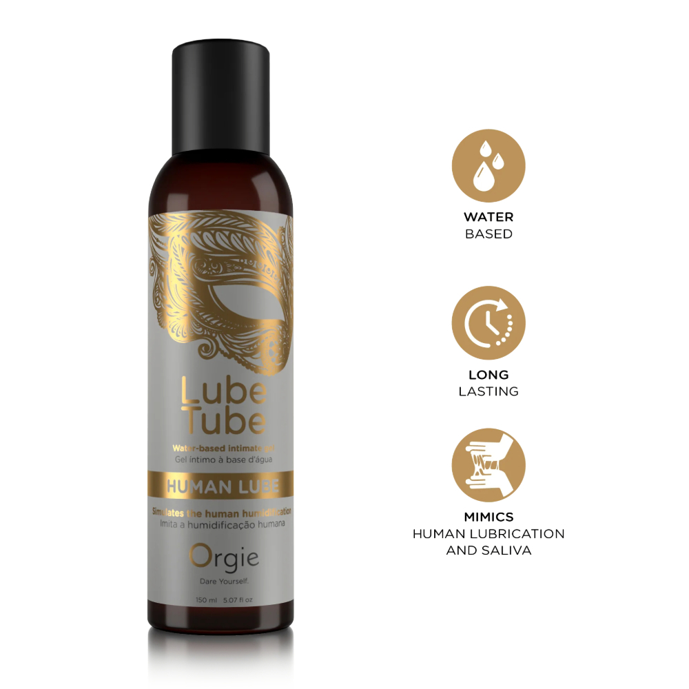 Лубрикант на водной основе с эффектом естественной смазки "Lube Tube Human Lube", Orgie (150 мл)