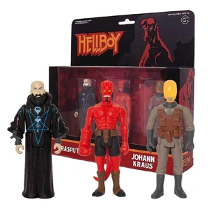 Фигурка Super7 - Hellboy ReAction Figure - Pack B (Hellboy w/o horns, Rasputin, Johann Kraus)