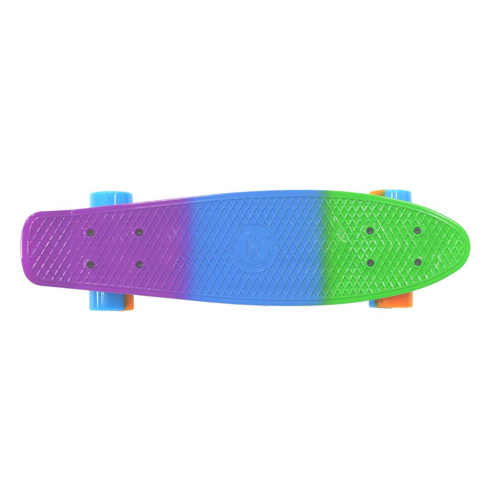 Пенни борд Shark 22 " TLS-401M (зеленый/синий/фиолетовый)