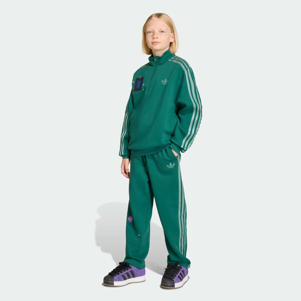 Adidas Свободные брюки Minecraft, зеленый