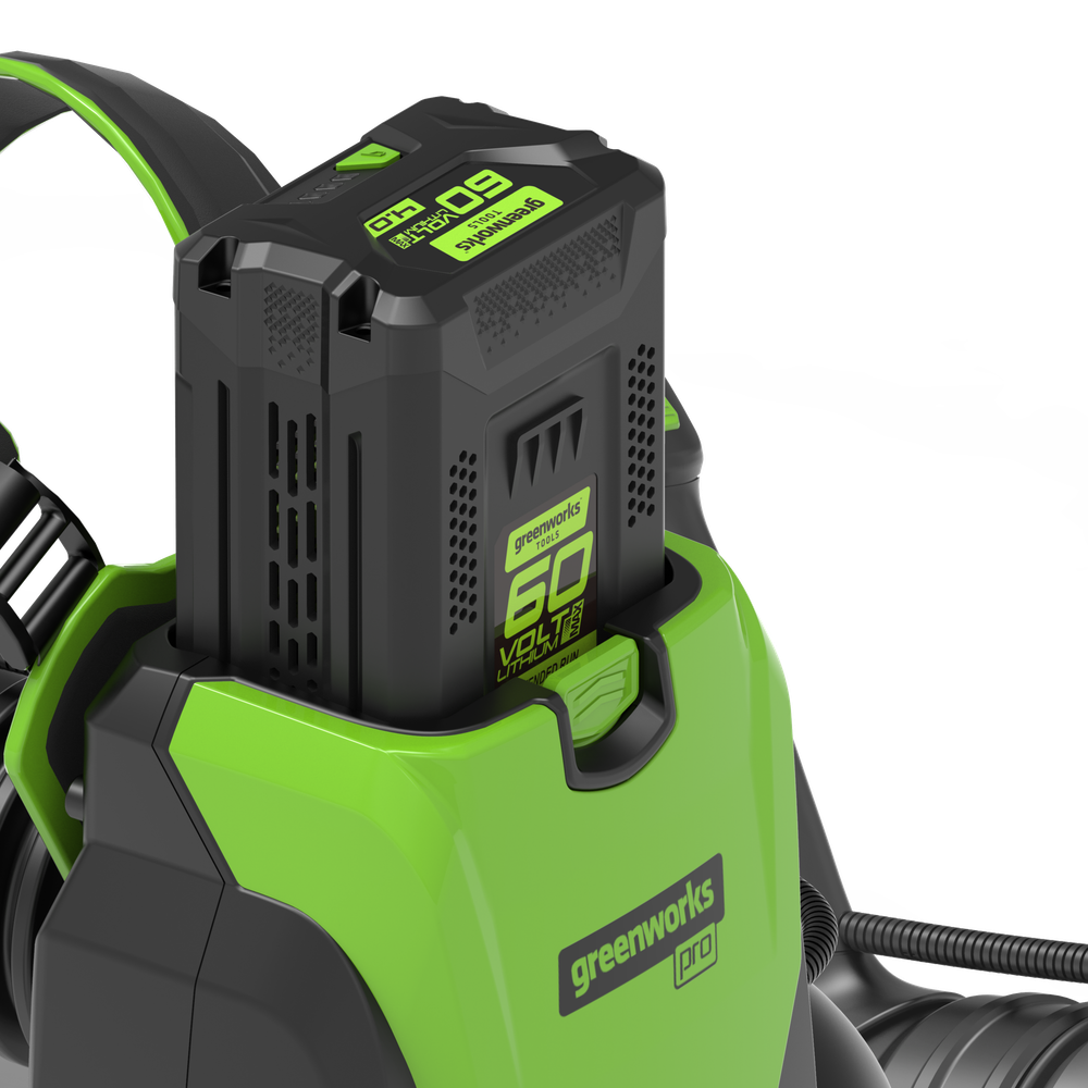 Аккумуляторный ранцевый воздуходув Greenworks GD60BPB,2402307, 60v, без АКБ и ЗУ