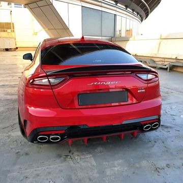 Спойлер OEM style Kia Stinger 2018-2023 чёрный глянец