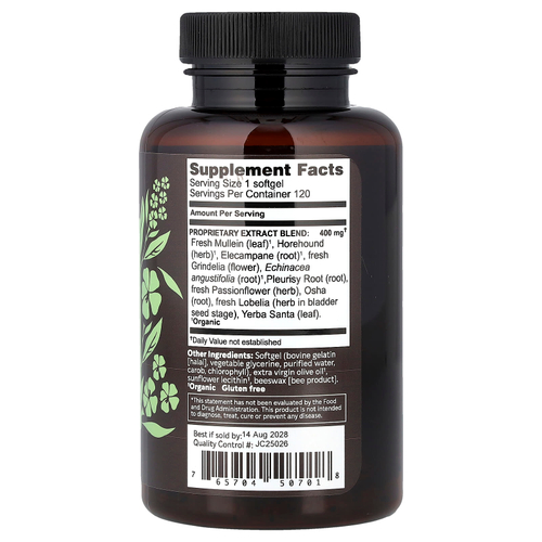 Herbs Etc., Lung Tonic™, 120 капсул