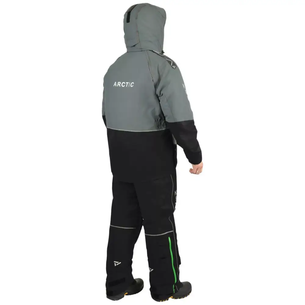 Костюм мужской зимний "Arctic III comfort" -45, hardguard, серый (зеленые молнии), ХСН