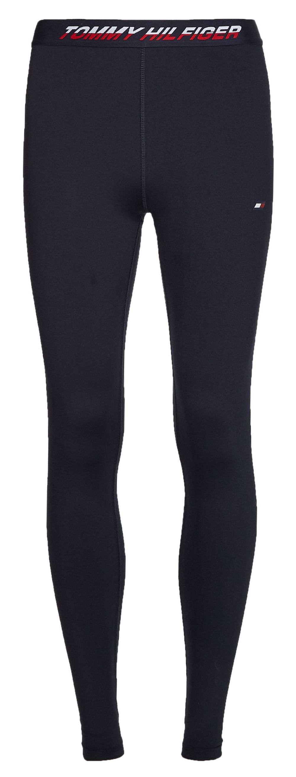 Леггинсы Tommy Hilfiger RW Tape - desert sky split logo tape