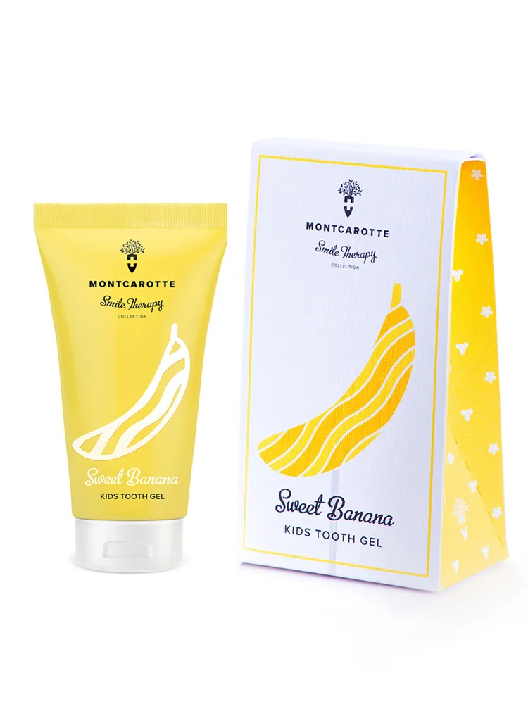 Montcarotte sweet banana kids tooth gel kids smile therapy 30m детский зубной гель банан 30мл Montcarotte sweet banana kids tooth gel kids smile therapy 30m детский зубной гель банан 30мл