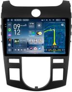 Магнитола для KIA Cerato 2 2008-2013 (климат, рамка черная) - Teyes CC4-PRO монитор 9.5" 2K QLED на Android 13, Быстрейшая, Snapdragon 778G, ИИ, CarPlay, DSP, 4G SIM-слот