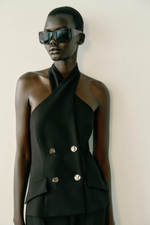 КОМБИНЕЗОН С ВЫРЕЗОМ ХАЛТЕР И ЗАПАХОМ — ZARA