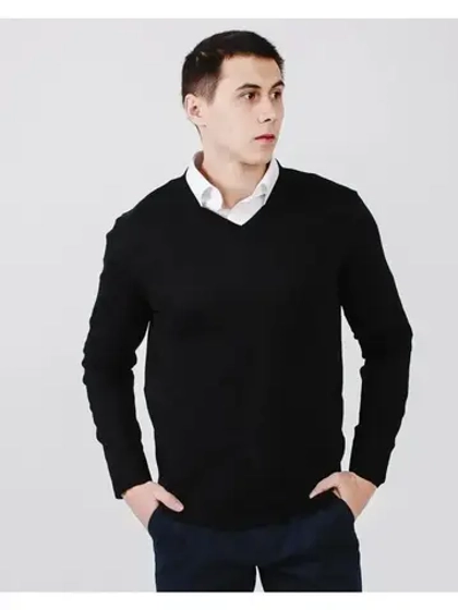 Тонкий классический пуловер