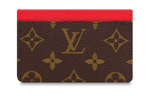 LOUIS VUITTON Coated Canvas Card Holder Regular Women"s Brown