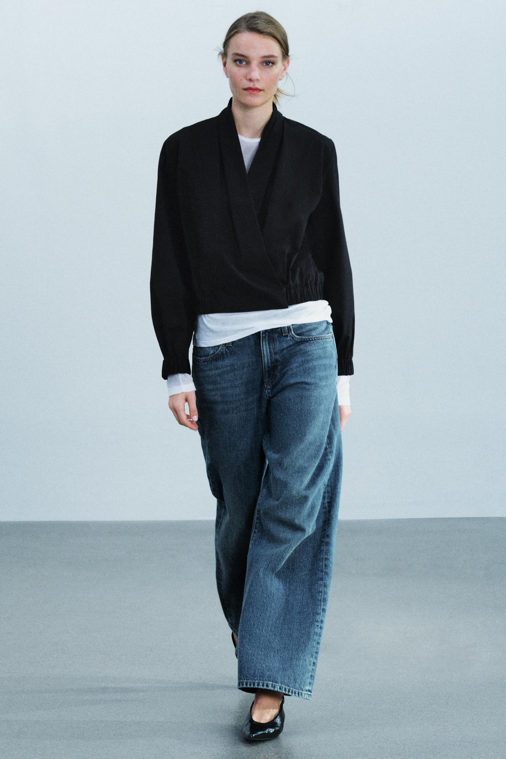 РУБАШКА-БОМБЕР С ЗАПАХОМ — ZW COLLECTION — ZARA