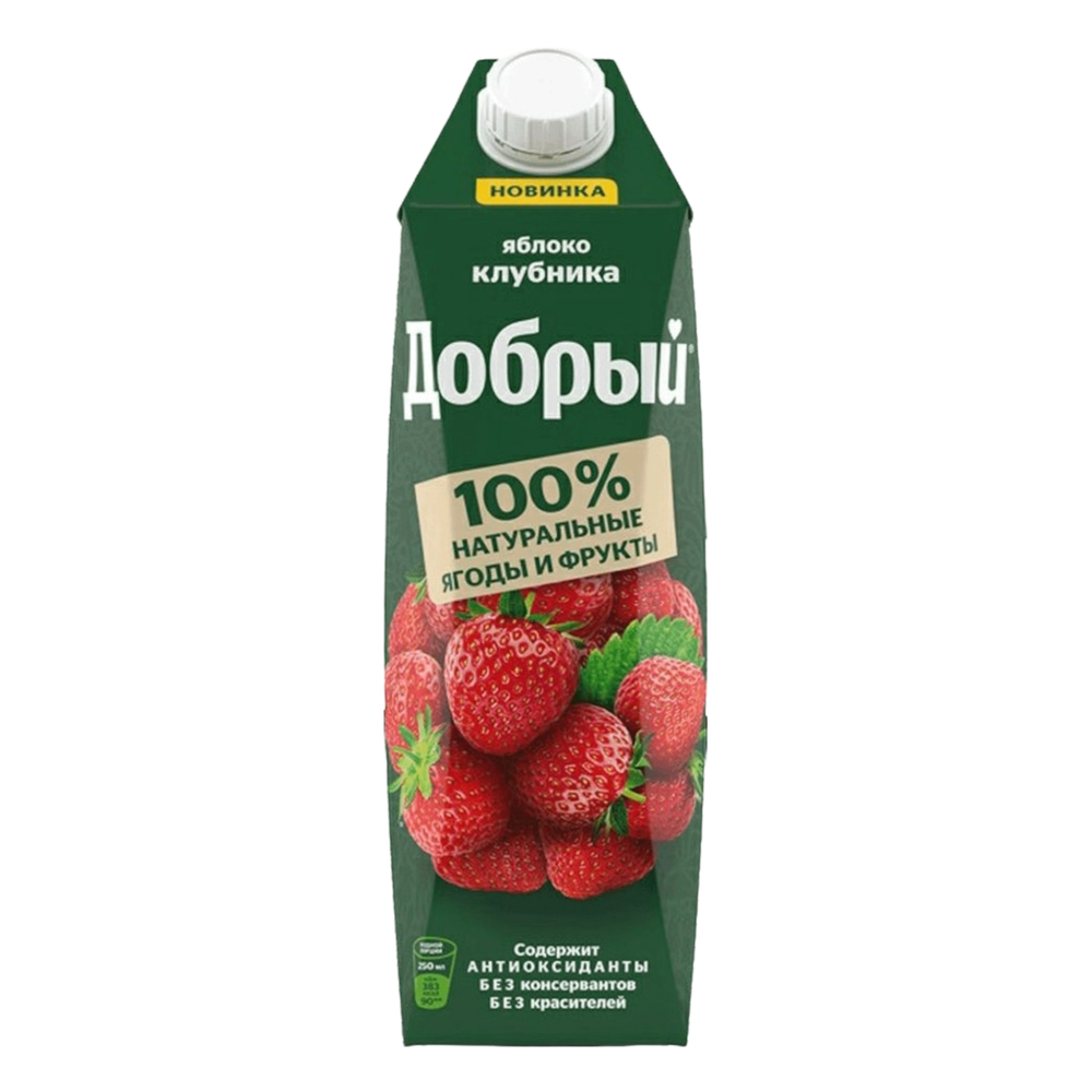 1Л СОКОСОДЕРЖАЩИЙ НАПИТОК ДОБРЫЙ ЯБЛОКО/КЛУБНИКА
