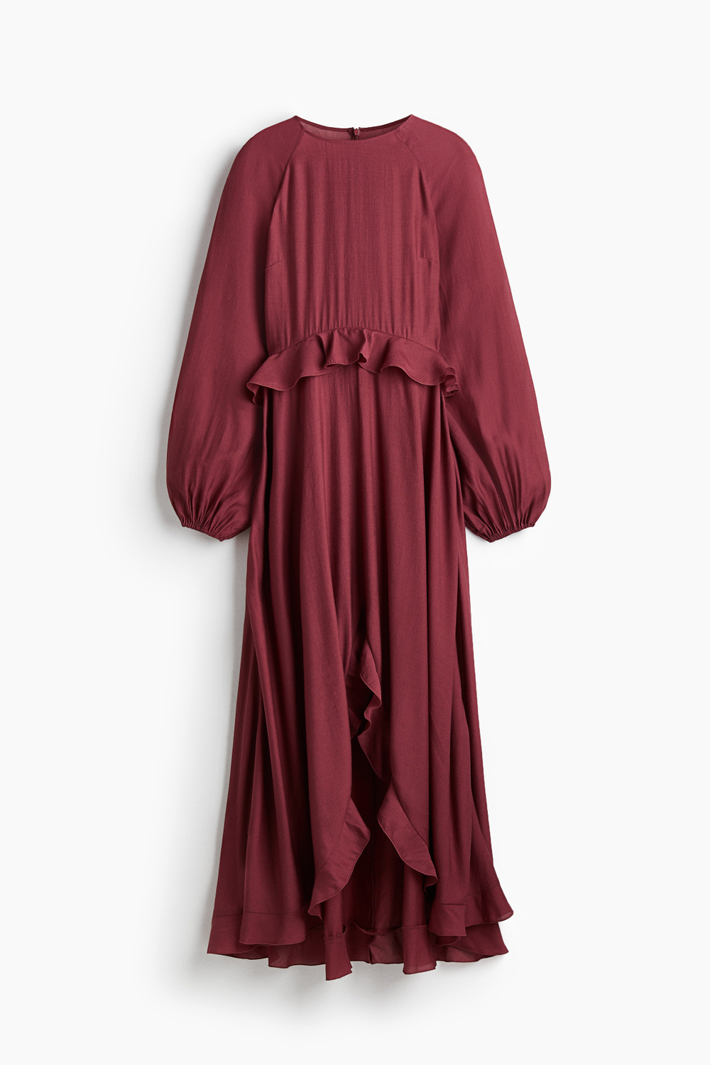 Макси-платье с оборочной лентой - H&M