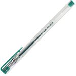 Ручка гелевая STAFF "Basic" GP-789, 1шт, ЗЕЛЕНАЯ, корпус прозрачный, хромированные детали, узел 0,5 мм, линия письма 0,35 мм, 142791