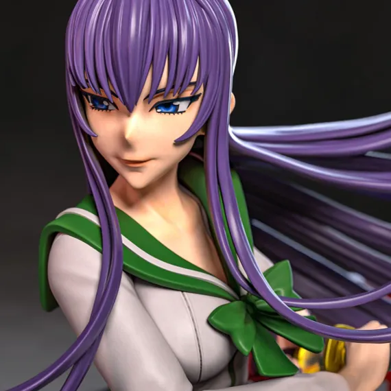 Saeko Busujima diorama - Highschool of the Dead