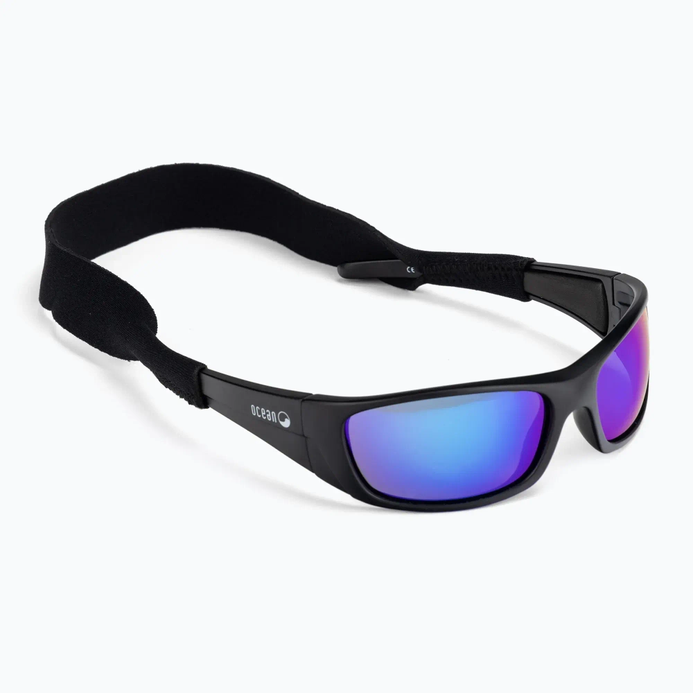 Спортивные очки OCEAN Bermuda Matt Black / Revo Blue Polarized lenses