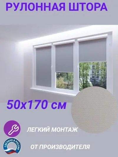 Рулонные шторы жалюзи 50х170 см