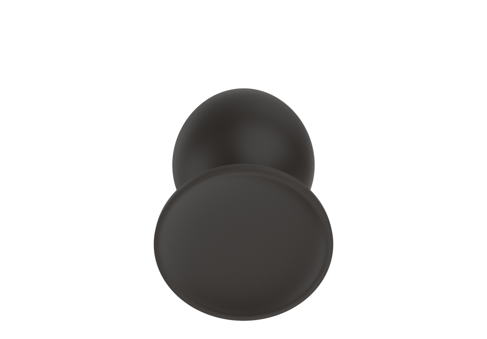 Силиконовая анальная пробка черная M (7.2*3.5cm) 3303-02