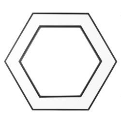 Светильник LED ЭРА Geometria SPO-123-B-40K-045 Hexagon 45Вт 4000К 2500Лм IP40 600*600*80 черный подвесной | Декоративные светильники Geometria