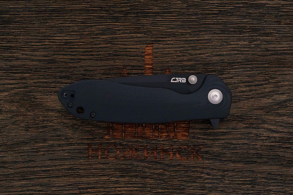 Нож складной CJRB J1920-BBK Scoria, клинок 88мм, сталь AR-RPM9, рукоять G10