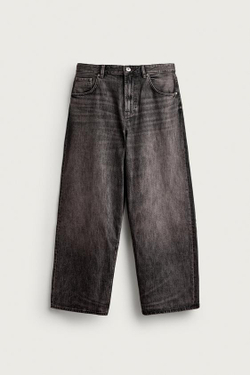 ZARA ДЖИНСЫ BAGGY FIT, КОРИЧНЕВЫЙ
