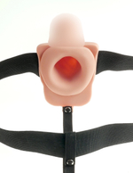 Страпон Fetish Fantasy Series 7" Hollow Strap-On - Flesh/Black Pipedream 339121PD