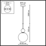 Подвесной светильник Odeon Light LOLLA 6625/1A